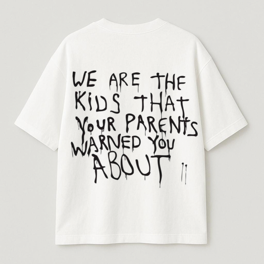 Warning Oversized Tee
